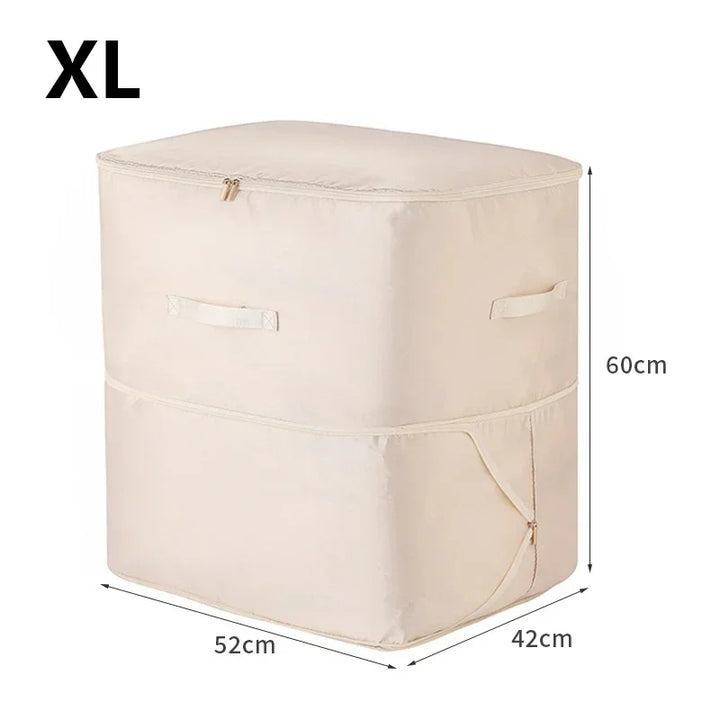 Ideale Kompressionstasche für die saisonale Lagerung von Winterkleidung und dicken Decken im Keller oder Dachboden.