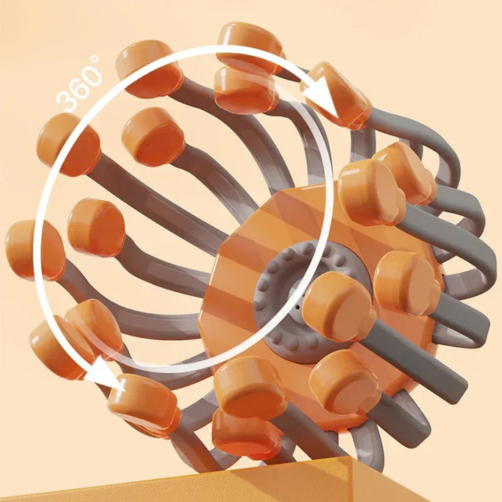 Tragbares Entspannungsgerät: Kopfmassagegerät mit Rotlicht für Wellness & Stressreduktion.