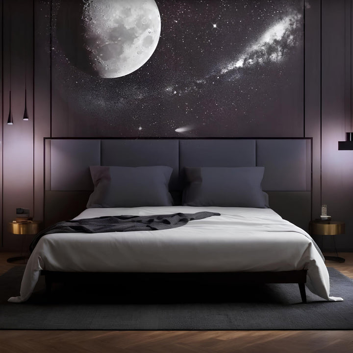 Galaxie- & Sternenprojektorlampe für Kinderzimmer, Schlafzimmer. Bringt magische kosmische Stimmung.