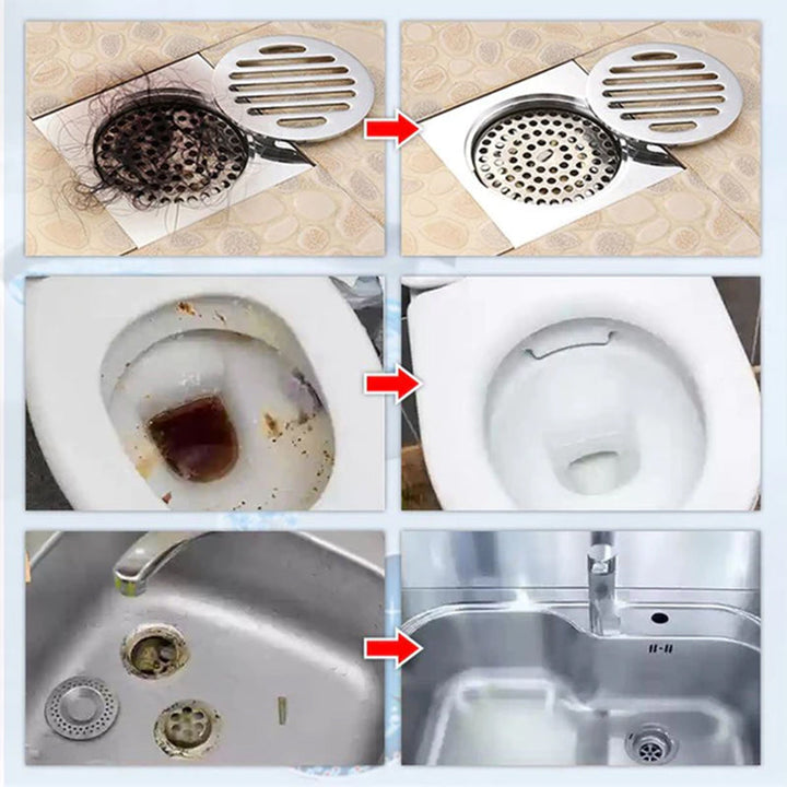 Abflussfrei garantiert! dimoohomeuk Rohrreiniger für Bad & Küche. Entfernt Gerüche, sorgt für Hygiene.