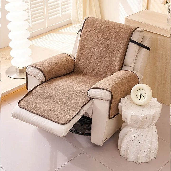 Robuster Chenille Bezug für Einsitzer Recliner; idealer Möbelschutz im Wohnzimmer.