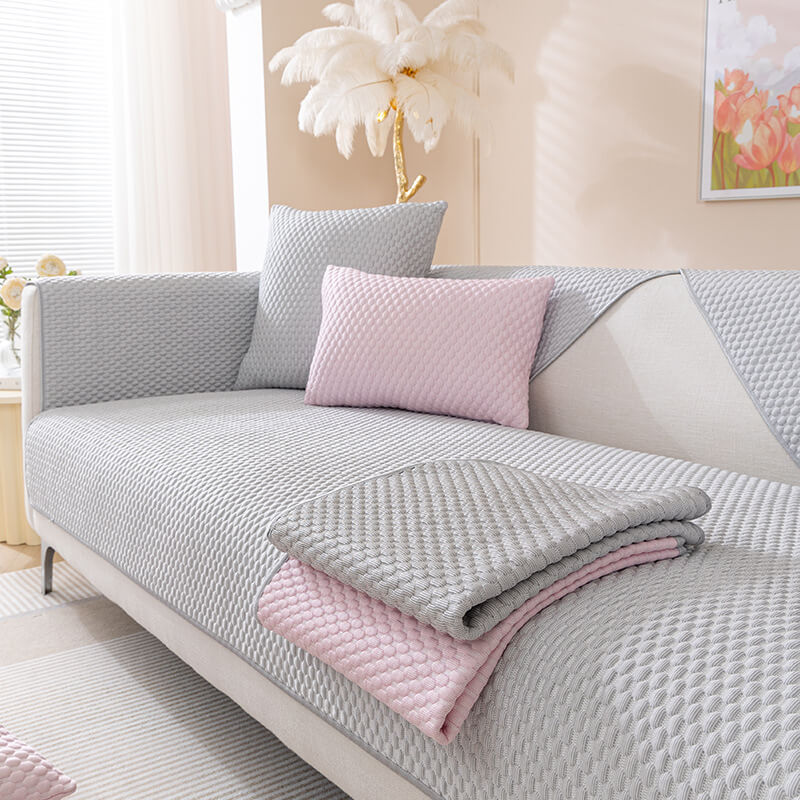 Atmungsaktiver Kühlbezug für Sofa, ideal für Komfort und Relax an warmen Tagen.