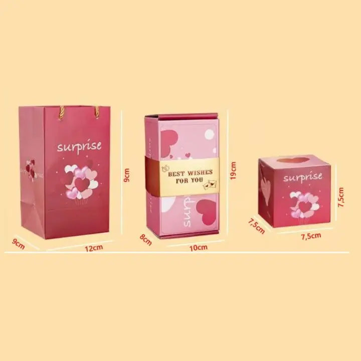 Elegante Pop-up Geschenkbox für unvergessliche Momente; eine kreative Überraschungsbox.