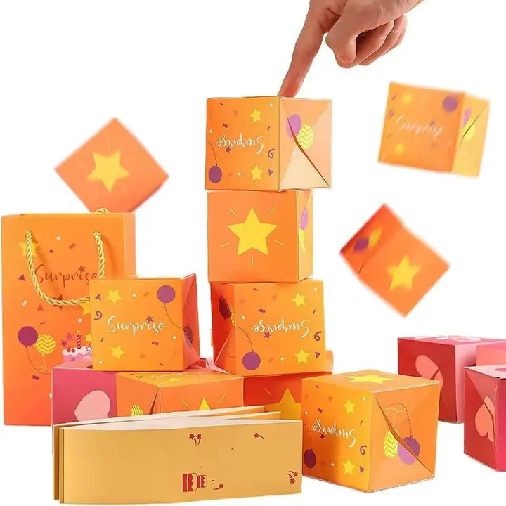Moderne Pop-up Geschenkbox, perfekt für unvergessliche Anlässe und kreative Geschenkideen.