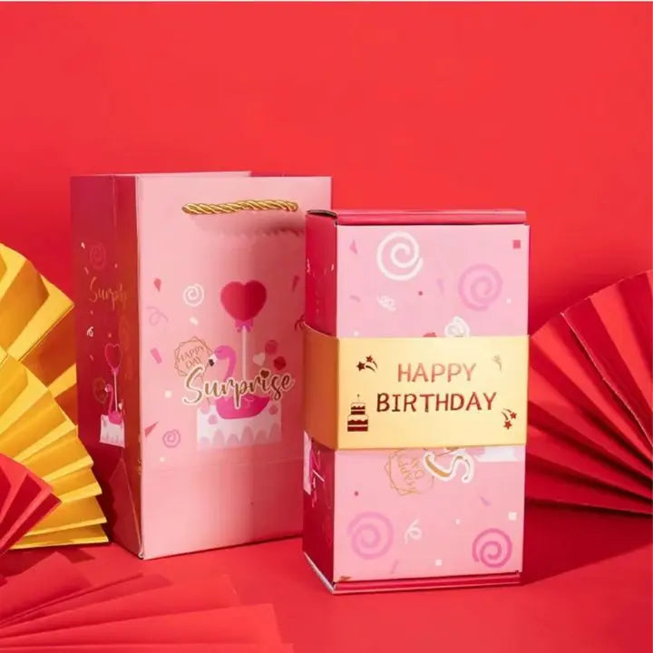 Hochwertige Pop-up Geschenkbox für Ihr Geburtstagsgeschenk oder Jubiläum; die perfekte Geschenkidee.