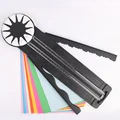 Detailaufnahme des 12-in-1 Rotationsschneiders; zeigt Präzision & verschiedene Schnittoptionen.