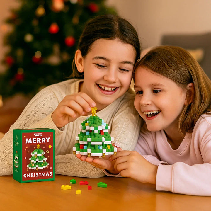 Adventliches Basteln: Baustein-Weihnachtsfiguren selbst gestalten; tolles DIY-Spielzeug.
