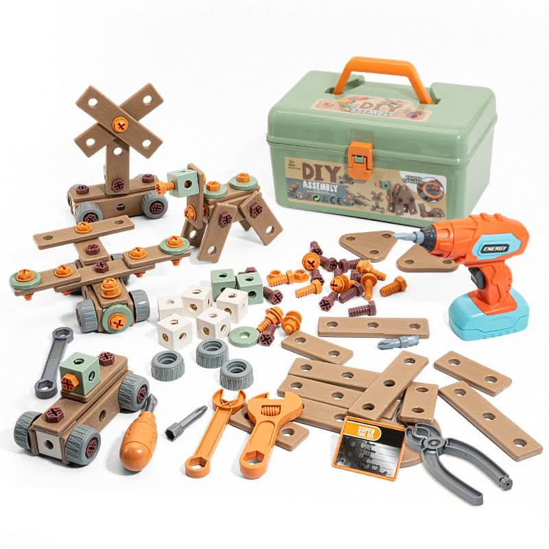 Kleiner Handwerker im Rollenspiel: Kinder Werkzeugset mit realistischem Design fördert Fantasie & soziale Fähigkeiten.