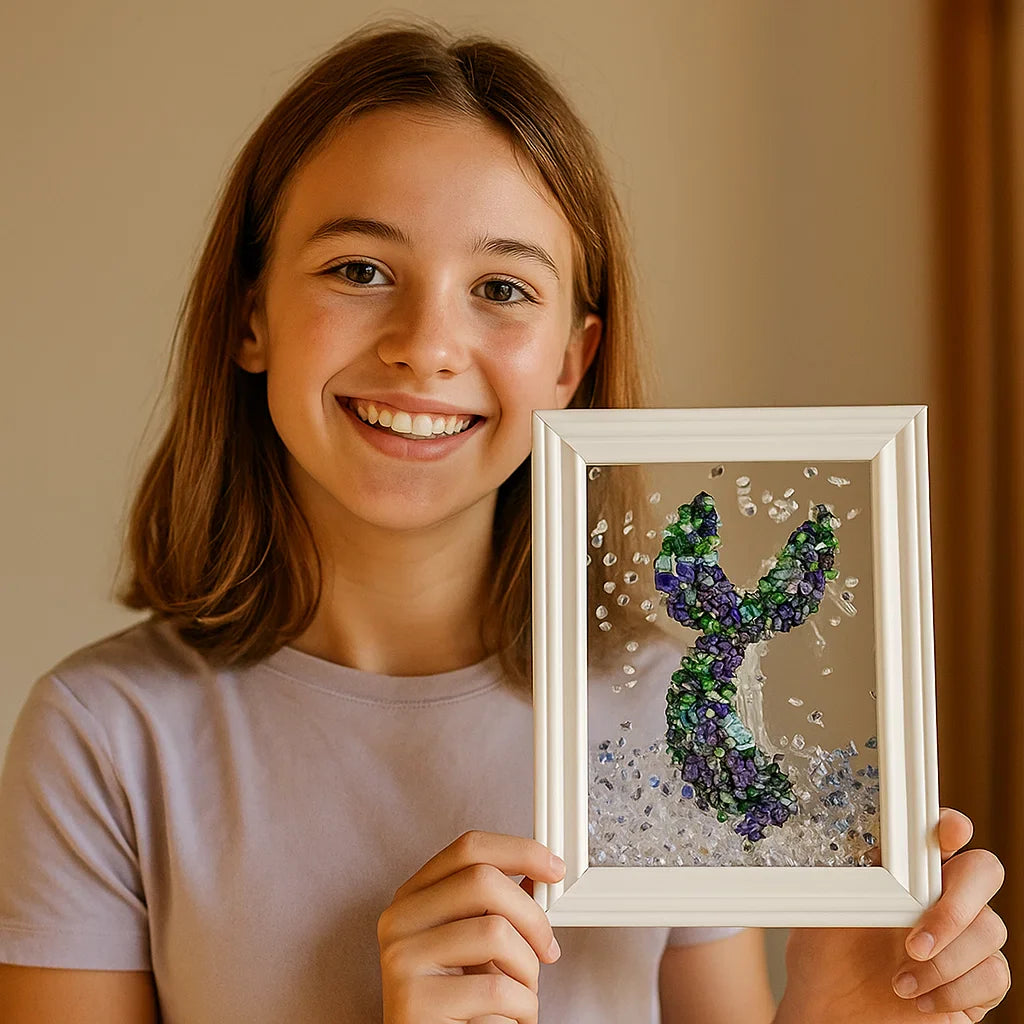 Originelle Geschenkidee: Kreatives Meerglas Kunst DIY Bastelset. Entspannung & Freude beim Gestalten maritimer Bilder.