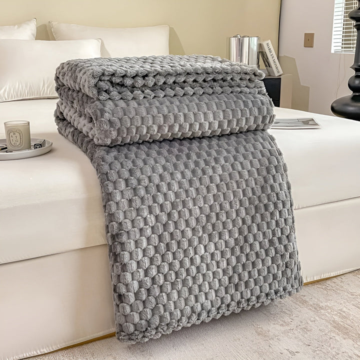 Ultimative Komfort-Kuscheldecke, superweich, warm und gemütlich. Perfekt für Sofa, Bett & Wohnzimmer.