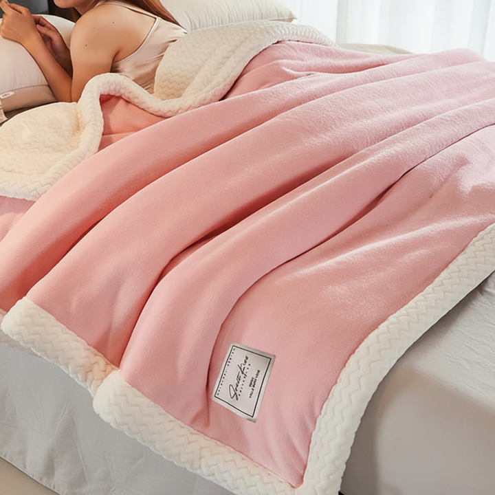 Ultimativ gemütliche Fleece-Decke, ideal zum Entspannen und als warme Decke für kalte Tage.