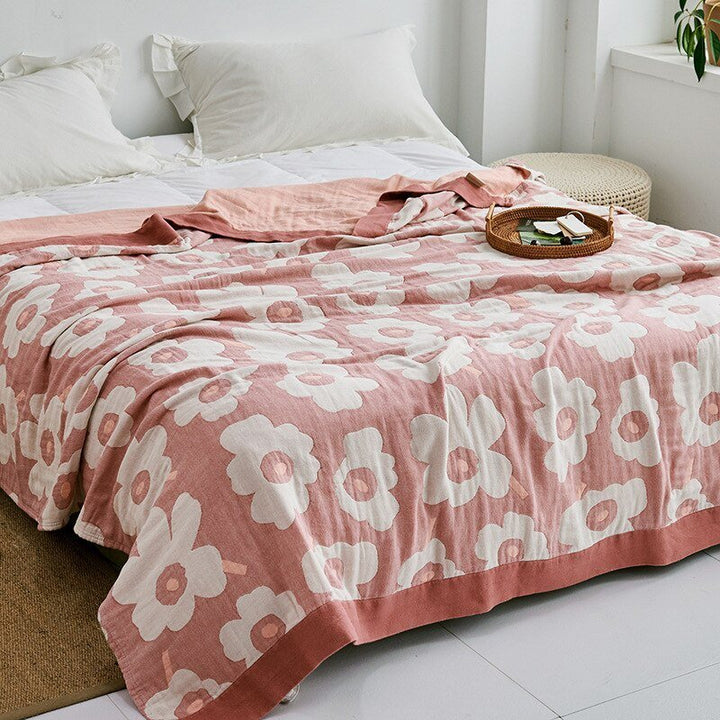 Stilvolle Kuscheldecke, japanisches Design, ideal für Schlafzimmer.
