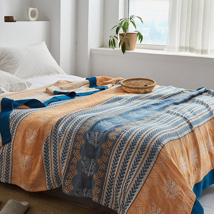 Japanische Kuscheldecke für Sofa, Wohnzimmer-Heimtextilien.