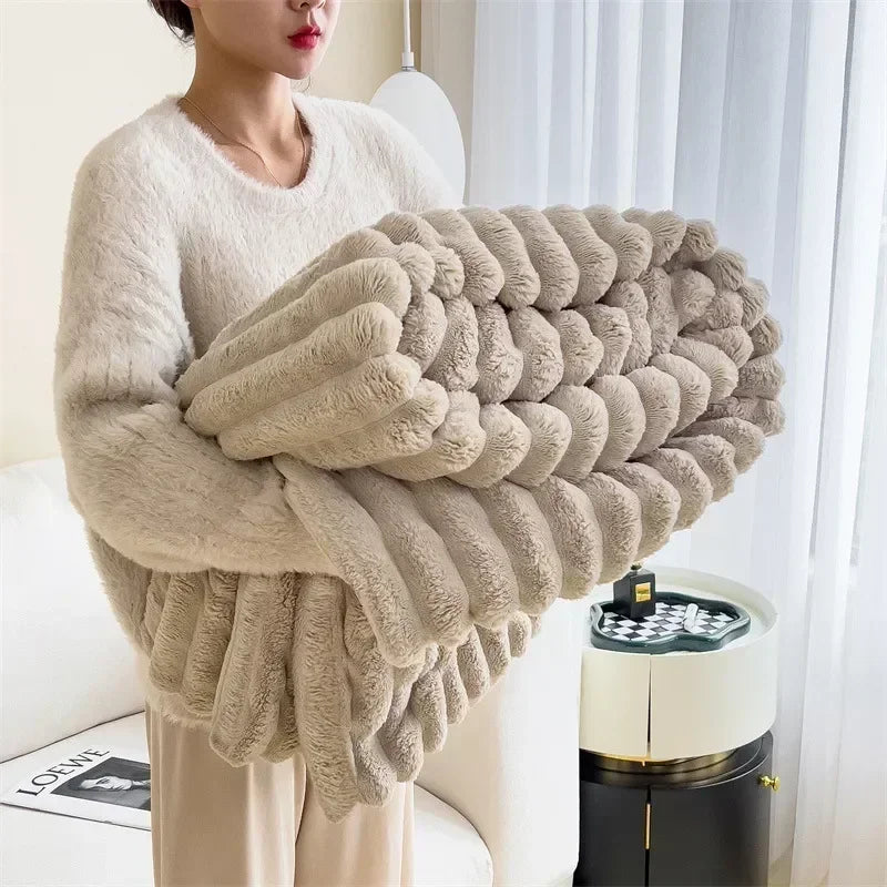 Perfekte Kuscheldecke für Hygge-Momente, superweich und warm, unverzichtbar für Ihr Heim.