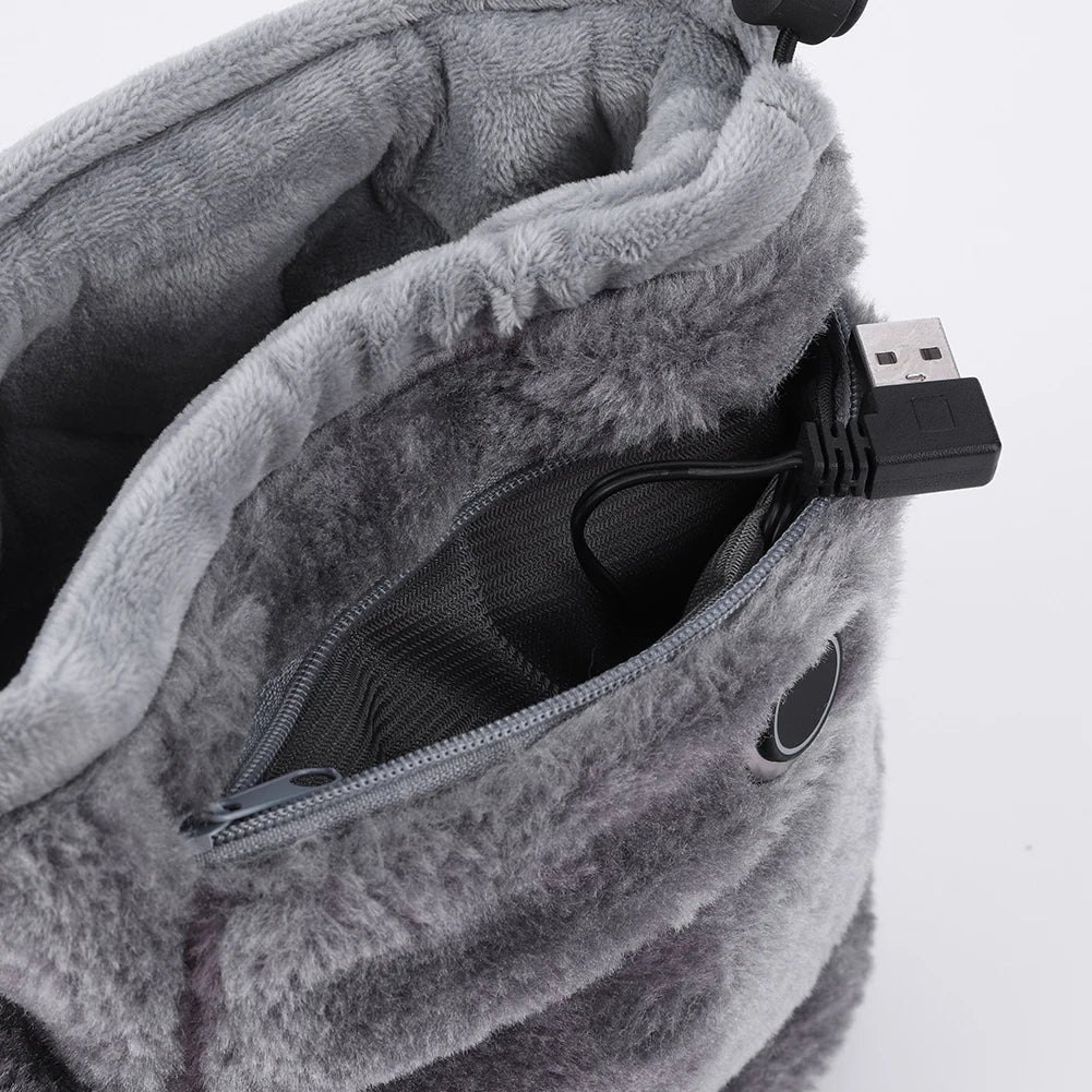 Weiche USB-Heizpantoffeln, ein ideales Geschenk für kalte Winter. Diese elektrischen Hausschuhe wärmen Damen- und Herrenfüße.