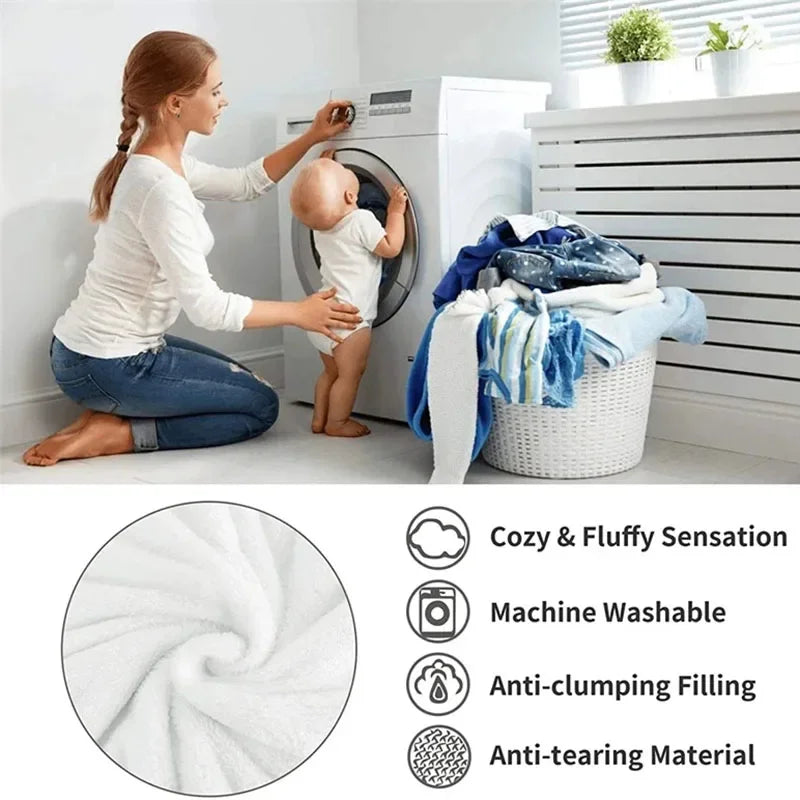 Luxuriöse WarmWol Plüschdecke. Kuschelig weich & flauschig, ideal als Überwurf für Bett oder Sofa.