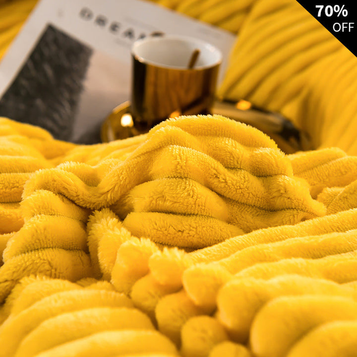 Pflegeleichtes Fleece Bettdecken-Set, waschbar für dauerhafte Weichheit & Hygiene; ideal für Ihr Zuhause.