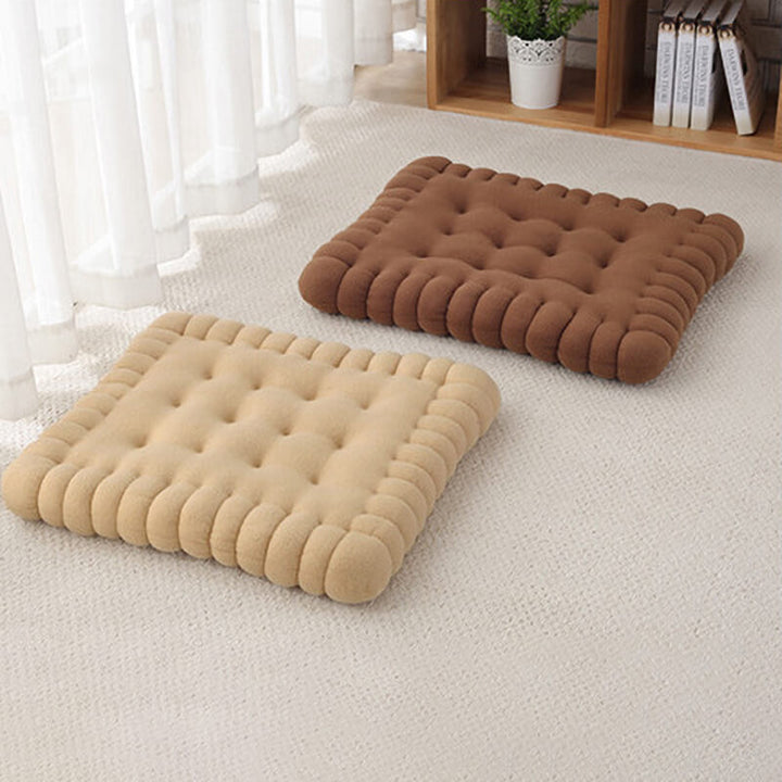 Komfortables Hundebett im Keks-Look, ideal für entspannte Stunden, leicht zu reinigen.