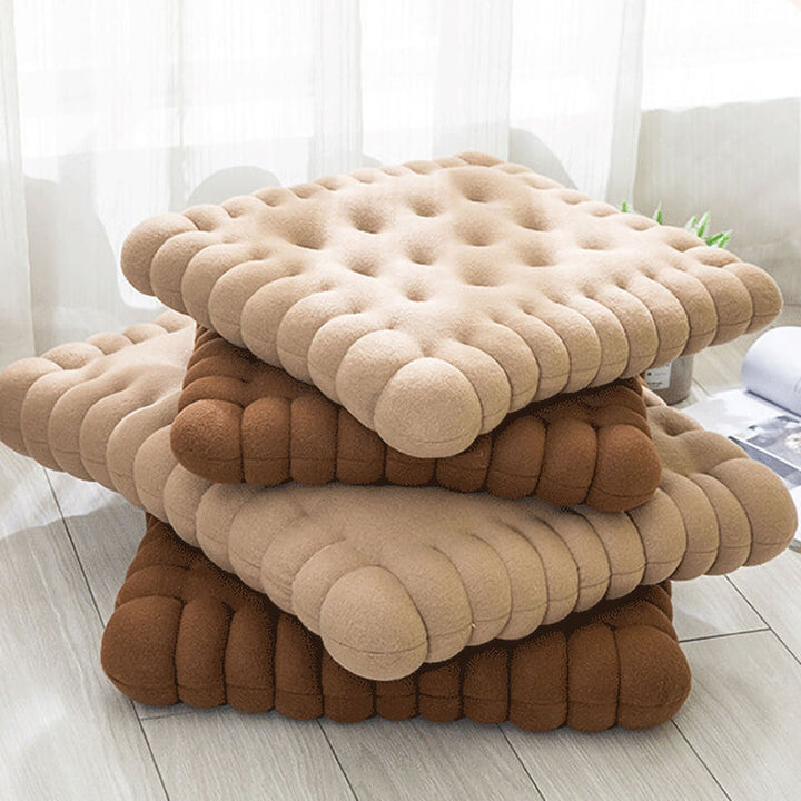 Luxuriöses Kuschelbett für Hunde, Kekse-Design, bietet ultimativen Komfort und Halt.