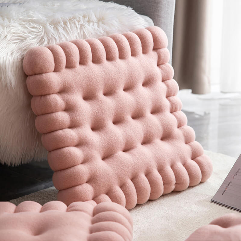 Hundebett Keksform: Weiches, bequemes Haustierbett aus Polypropylenfaser, pflegeleicht & strapazierfähig.