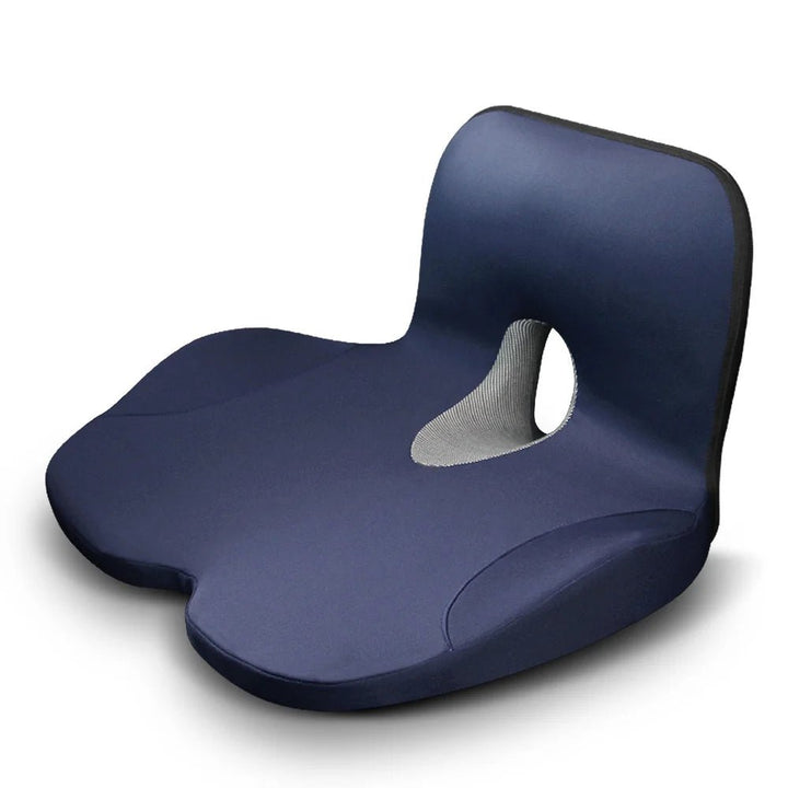 Ergonomisches Memory-Schaum Stützkissen L-Form für Bürostühle, verbessert Rücken- & Hüftkomfort.