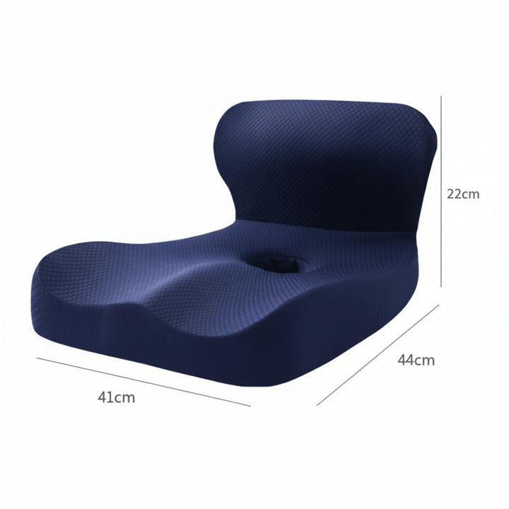 Hochwertiges L-förmiges Memory-Schaum-Kissen, passt sich an Hüfte & Taille an, für maximale Unterstützung.
