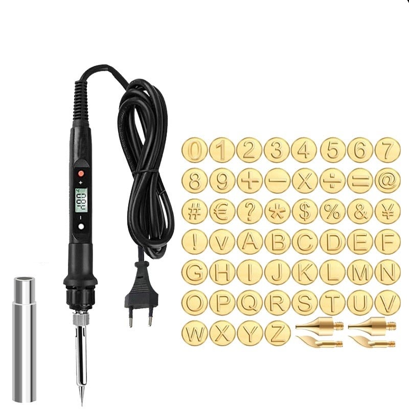 Perfektes Geschenk: Lötkolben Gravurspitzen Set für Hobbykünstler, ideal für Holz & Leder.