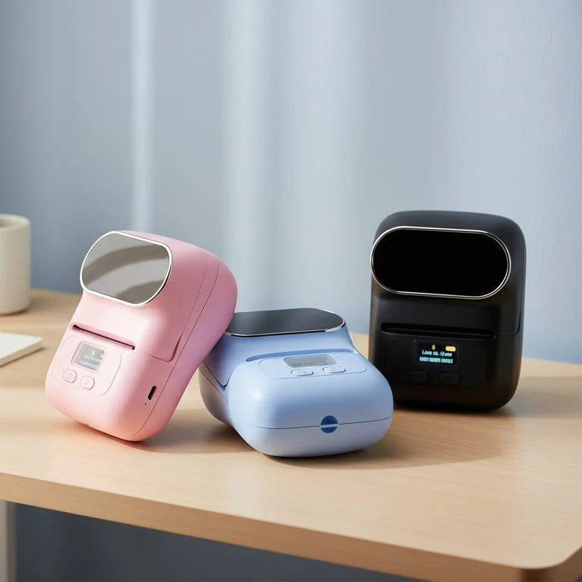 LABELO Bluetooth Etikettendrucker, mobil für Barcode, Logo & Versandetiketten im Büro & Zuhause.