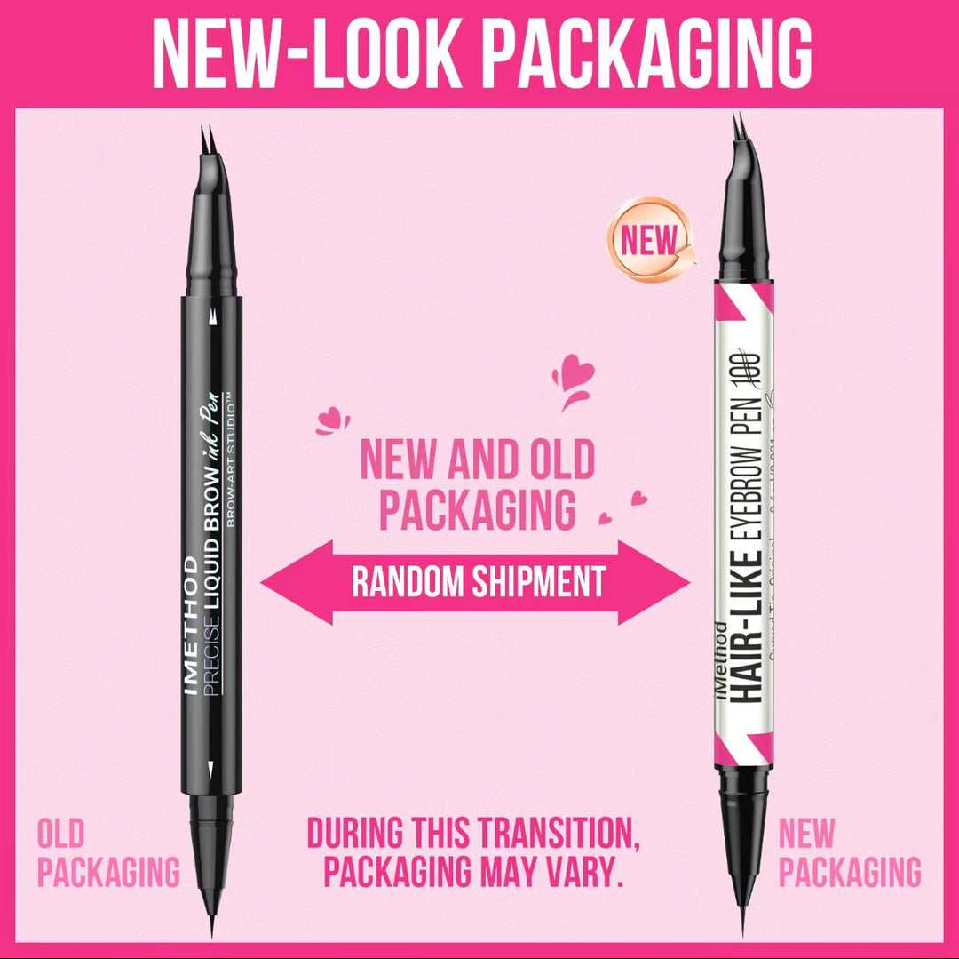 Natürlich aussehende Augenbrauen mit diesem langanhaltenden, präzisen 2-in-1 Stift.