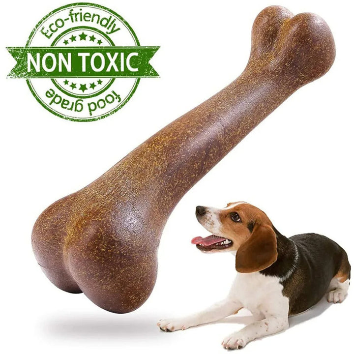 Langlebiger Hund Kauknochen aus ungiftigem Material. Ideal für Zahnreinigung & sicheres Kauen bei Hunden.