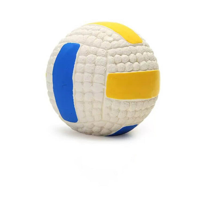 Flexibler Latex-Spielball, ideal als Quietschball Kauspielzeug und interaktives Apportierspiel für Hunde.
