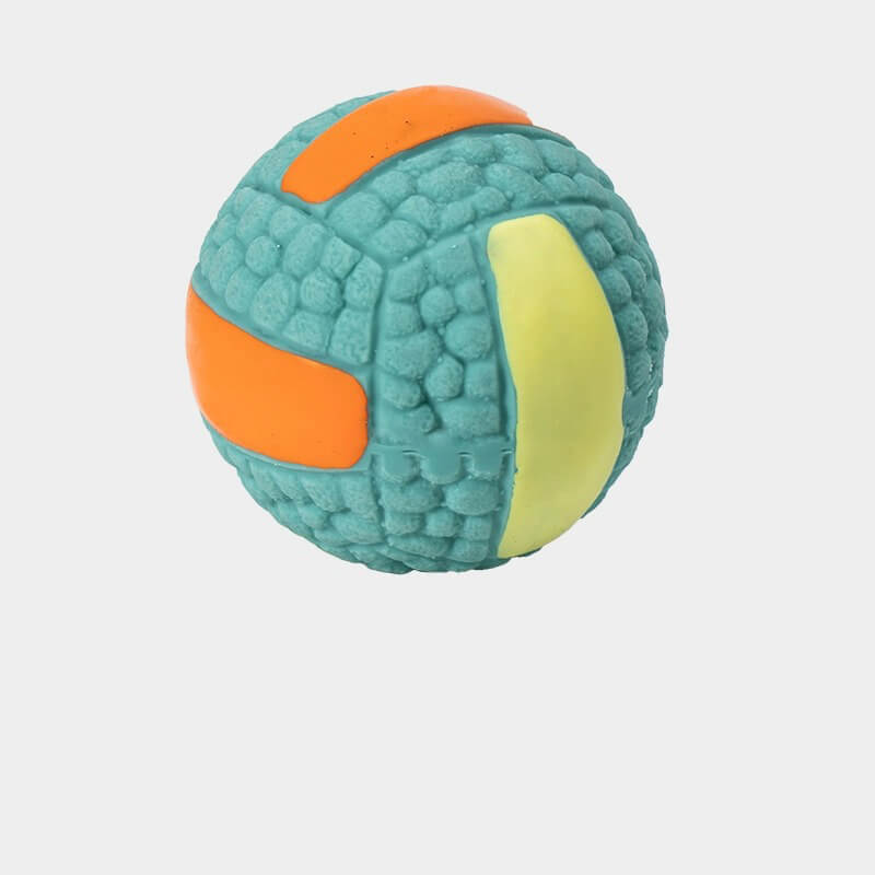 Hundespielzeug: Langlebiger Latex-Quietschball, ein sportlicher Spielball für intensives Kauen & Training.