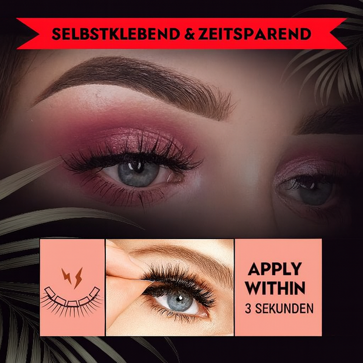 Atemberaubender Augenaufschlag mit LashLure Duo Wimpern. Falsche Wimpern für mehr Volumen und Länge.