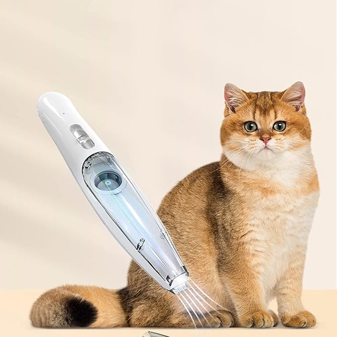Lautloser Vakuum-Felltrimmer für Hunde & Katzen. Effiziente & leise Fellpflege, ideal zur Tierhaarentfernung.
