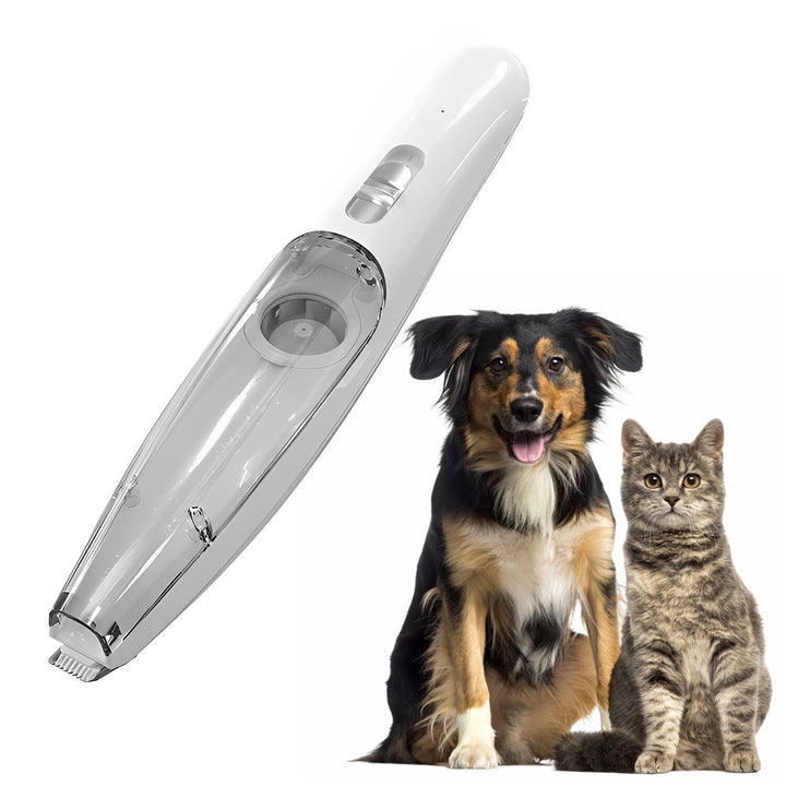 Kabelloser Vakuum-Haartrimmer für Hunde & Katzen. Saubere & stressfreie Fellpflege mit Saugfunktion.