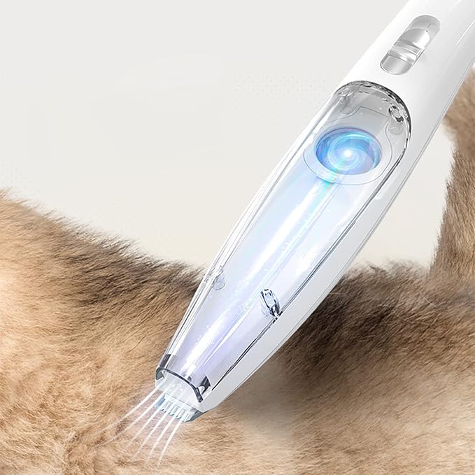 Leiser Fellpflege-Vakuumtrimmer für Hunde & Katzen. Stressfreie Haarentfernung für Haustiere, komfortabel & effektiv.