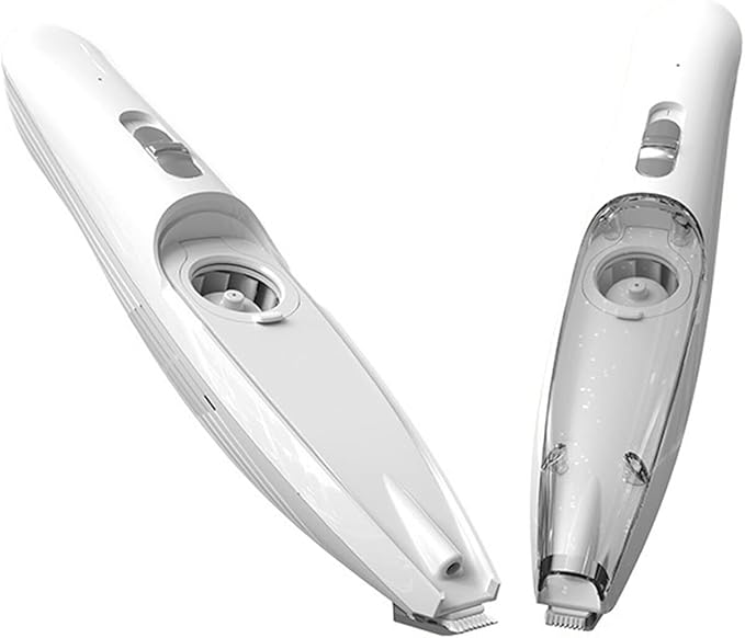 Lautloser Vakuumtrimmer für langhaarige Hunde. Sanfte & gründliche Fellpflege, ideal für empfindliche Tiere.