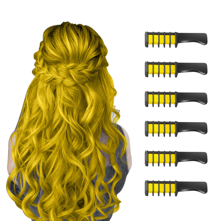 Haarkreide-Kamm für leuchtende, temporäre Haarfarben; ideal zum Experimentieren mit Looks.