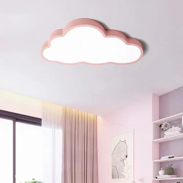 Magische LED Deckenleuchte Wolke für Kinderzimmer, sanftes Licht, ideale Kinderzimmerlampe.