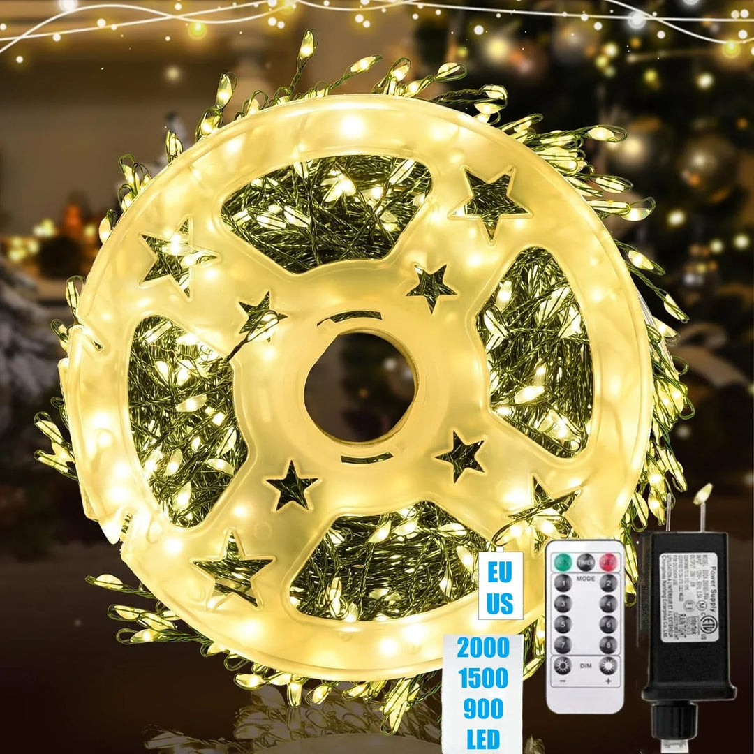LED-Feuerwerks-Lichterkette für Innen & Außen, IP65 wasserdicht, ideal für Weihnachten und Partys.