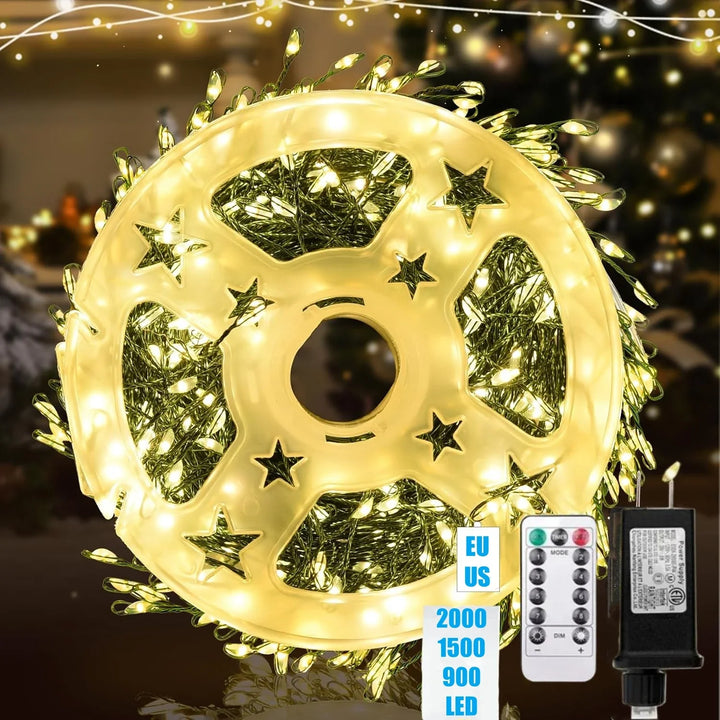 LED-Feuerwerks-Lichterkette für Innen & Außen, IP65 wasserdicht, ideal für Weihnachten und Partys.