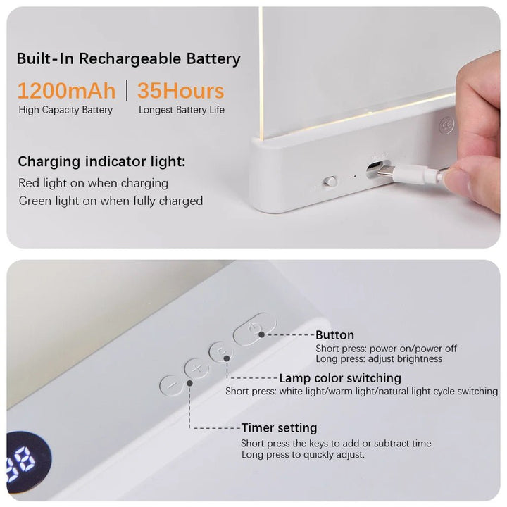 Komfortable LED-Leseleuchte, augenfreundlich und flimmerfrei, perfekt als dimmbares Buchlicht für entspannte Leseabende.