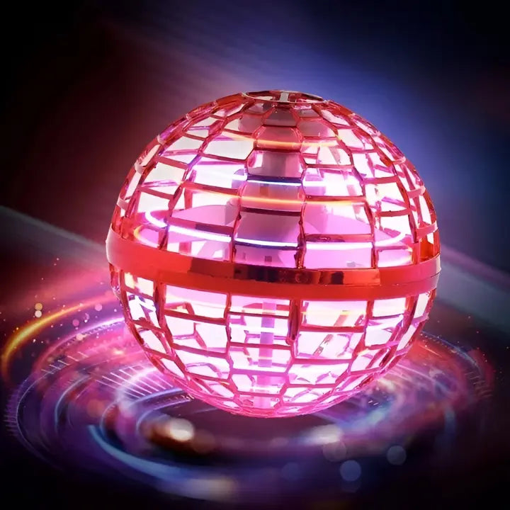 Ein fliegender LED Bumerang Ball für Kinder und Erwachsene. Perfekte Geschenkidee für interaktiven Leuchtspaß.