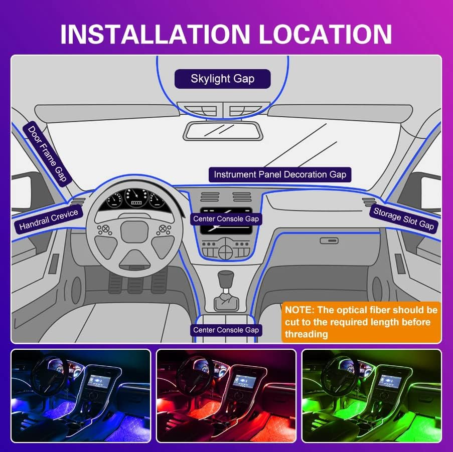 LED Fußraumbeleuchtung im Auto, erzeugt eine gemütliche & individuelle Atmosphäre im Fahrzeug Innenraum.