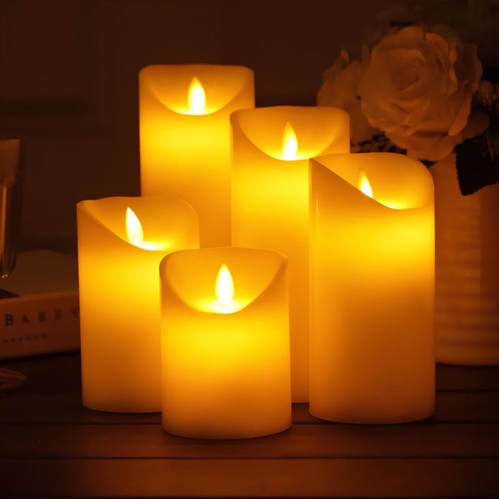Perfekte Heimdekoration: LED Kerzen mit realistischer Flamme schaffen stimmungsvolles Ambiente.