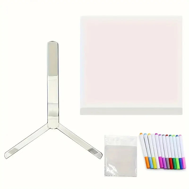 Vielseitige LED Leucht-Zeichenplatte als Kreativboard, Notiztafel & Kunstzubehör für jedes Alter.