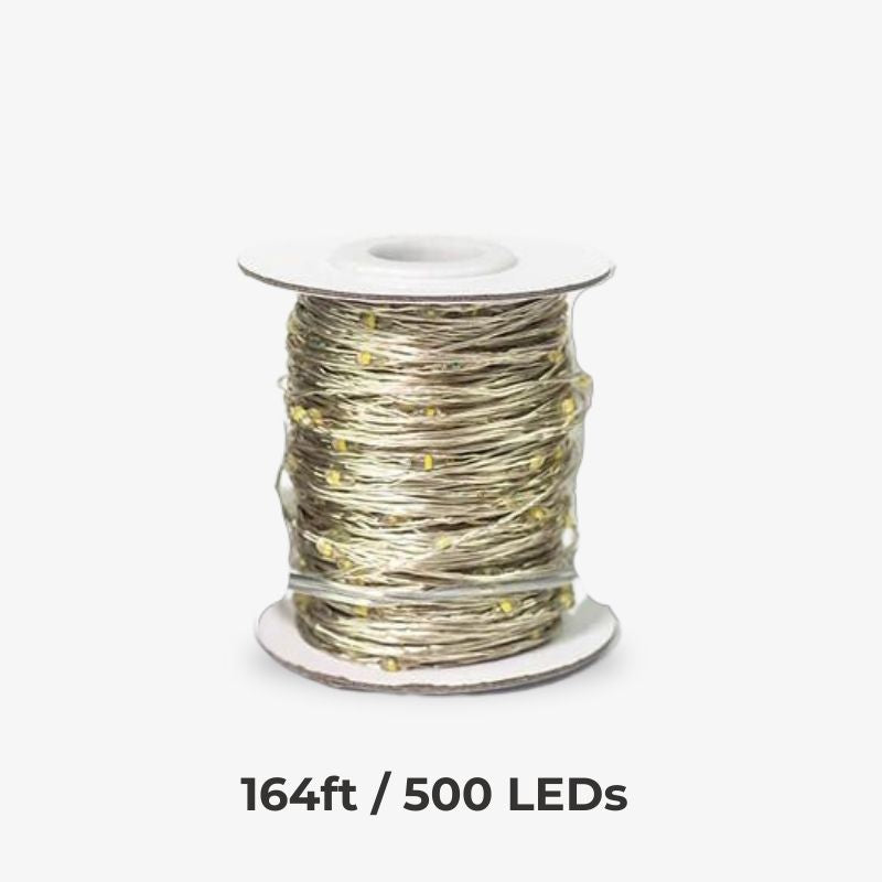 Wetterfeste LED Lichterkette für zuverlässige Gartendekoration das ganze Jahr, robust für Außenbereich.