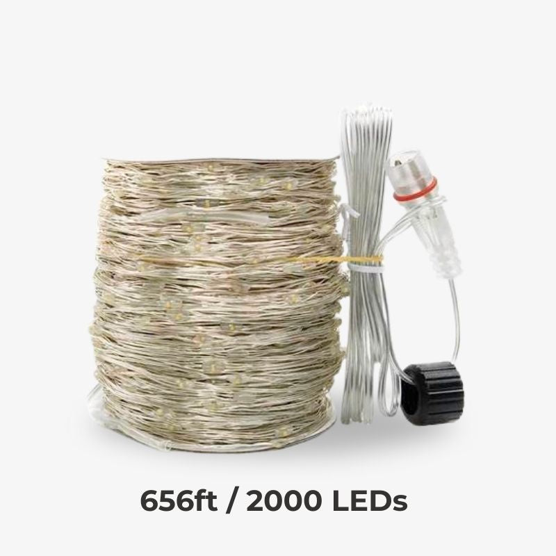 LED Partybeleuchtung für den Außenbereich, schafft fröhliches Ambiente und bunte Lichteffekte für Feiern.