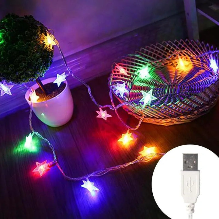 Flexible, batteriebetriebene LED-Lichterkette warmweiß. Perfekt für Deko ohne Steckdose, innen & außen.