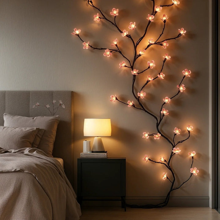 Ambiente LED-Beleuchtung: 1,6m Lichterkette warmweiß-rosa für Wohnzimmer- oder Schlafzimmer-Dekoration.